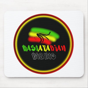 Rastarfarian Rights Logo Mouse Pad