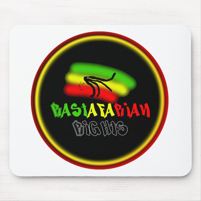 Rastarfarian Rights Logo Mouse Pad (Front)