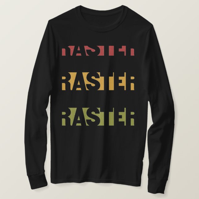 Raster rasta colours T-Shirt (Design Front)
