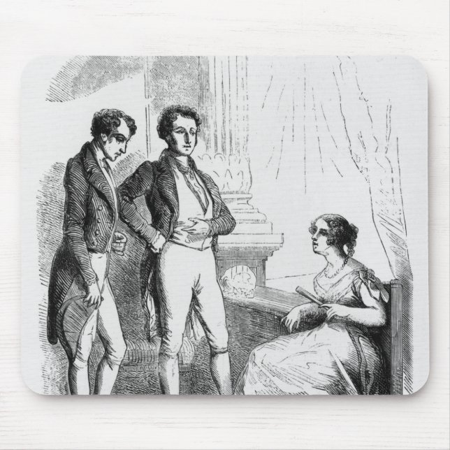 Rastignac introduced to Madame de Nucingen Mouse Pad (Front)