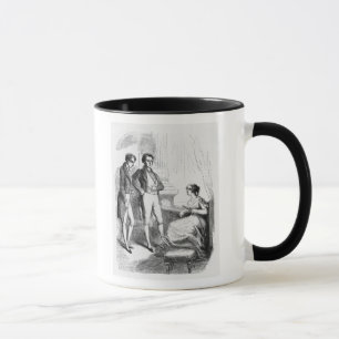 Rastignac introduced to Madame de Nucingen Mug