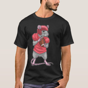 Rat American Football Helmet T-Shirt