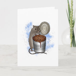 Rat and Bake Beans   Birthday Card