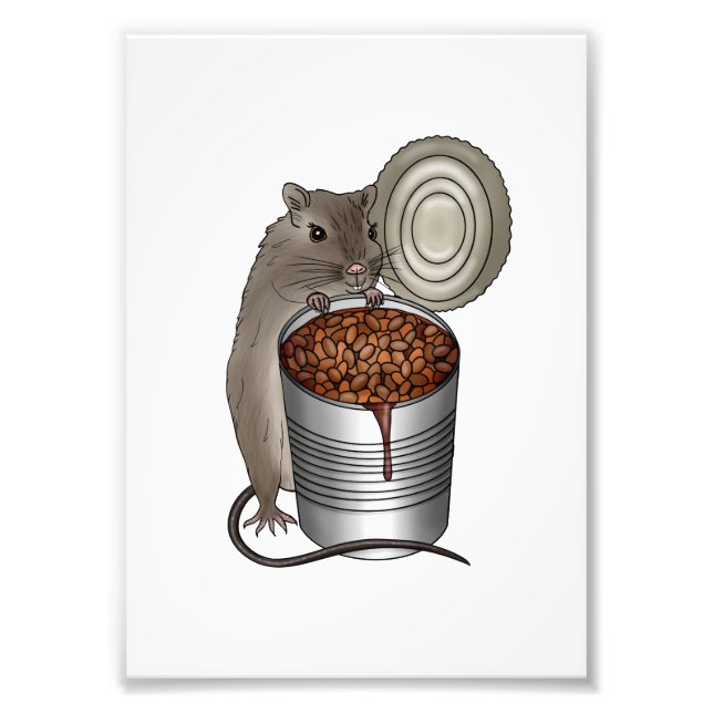 Rat and Bake Beans Photo Print (Front)