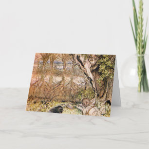 Rat And Mole Have A Picnic - Arthur Rackham Card