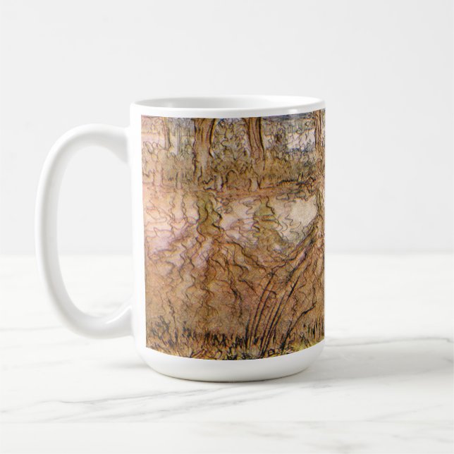 Rat And Mole Have A Picnic - Arthur Rackham Coffee Mug (Left)