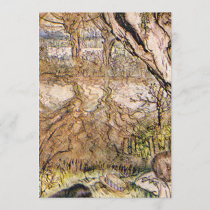 Rat And Mole Have A Picnic - Arthur Rackham Invitation