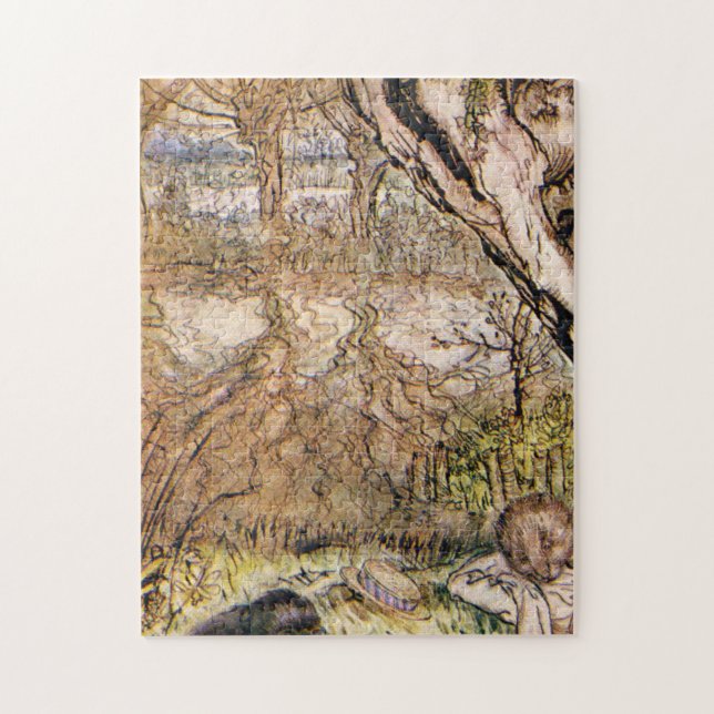 Rat And Mole Have A Picnic - Arthur Rackham Jigsaw Puzzle (Vertical)