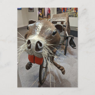 Rat Art-Bike Postcard
