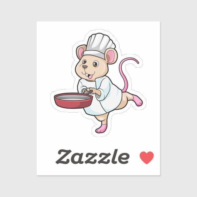 Rat as Cook with Pan & Cooking hat (Sheet)