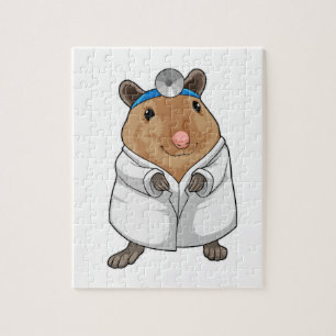 Rat as Doctor with Doctor's coat Jigsaw Puzzle