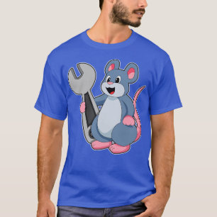Rat as Mechanic with Wrench T-Shirt