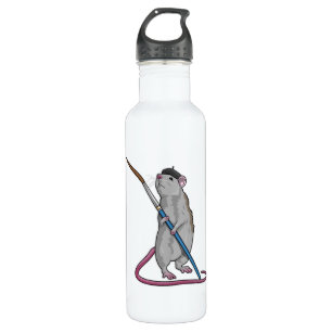Rat as Painter with Paint brush 710 Ml Water Bottle
