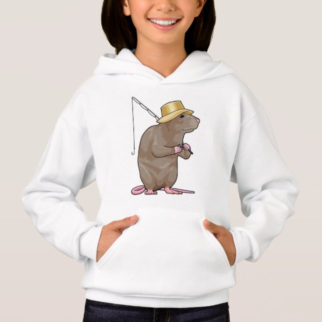 Rat at Fishing with Fishing rod (Front)