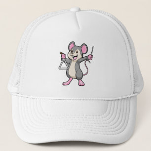 Rat at Music with Triangel Trucker Hat