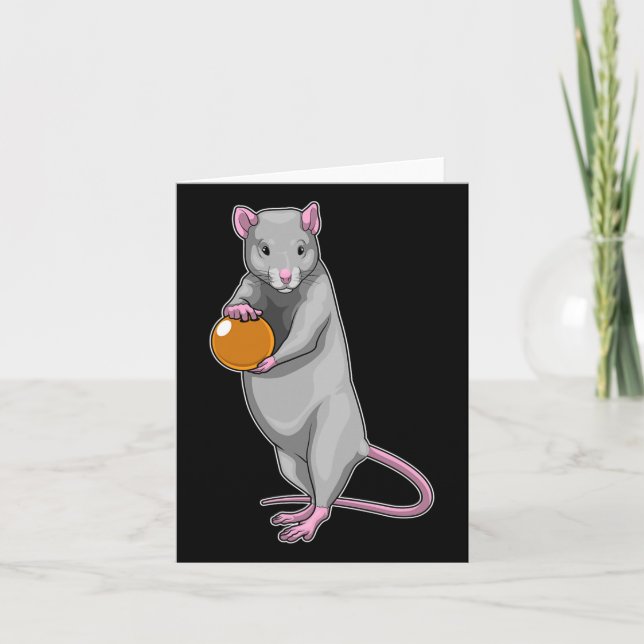 Rat Bowling Bowling Ball Sports  Card (Front)