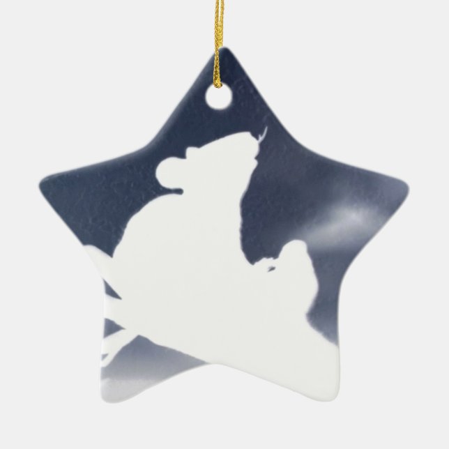 Rat Ceramic Tree Decoration (Front)