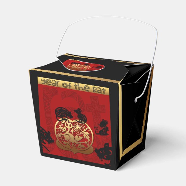 Rat Chinese custom Year Zodiac Birthday TOFB1 Favour Box (Front Side)