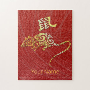 Rat Chinese Zodiac Horoscope Constellation Sign Jigsaw Puzzle
