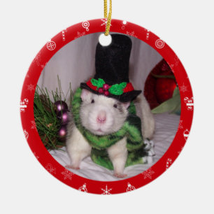 Rat Christmas Ornament
