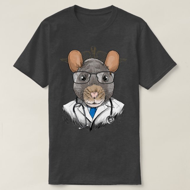 Rat Doctor Vet Veterinarian Animal Lover 1 T-Shirt (Design Front)