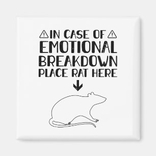 Rat Emotional Breakdown   Rats Pets Gifts Magnet