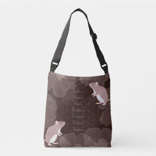 Rat Flower of life Crossbody Bag