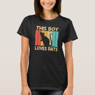 Rat For Boys Kids Mouse Pet Rodent Rat T-Shirt