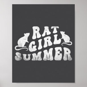 Rat Girl Summer, Animal Lover, Hello Summer, Funny Poster