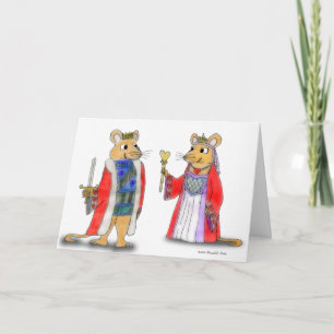 Rat King and Queen of Hearts Valentine Card