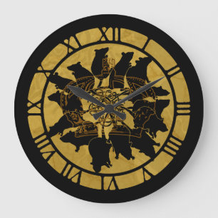 Rat King Large Clock