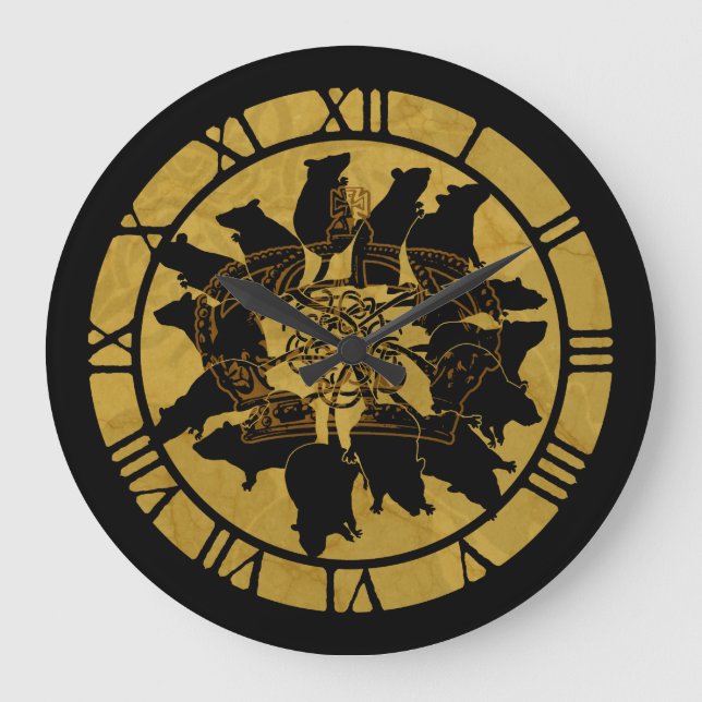 Rat King Large Clock (Front)