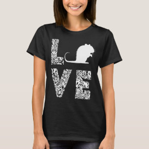 Rat Love Leopard Rat Mouse Rodent Rat Owner Rat Lo T-Shirt
