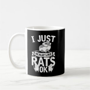 Rat Lover Rodent Funny Animal Pet Cute Rat  Coffee Mug