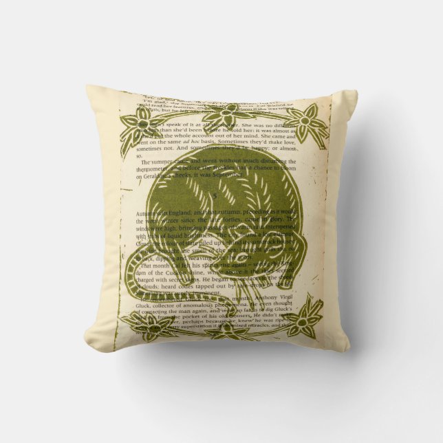 Rat Lovers Throw Pillow (Front)
