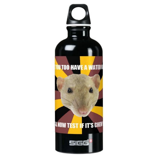 Rat Meme Water Bottle