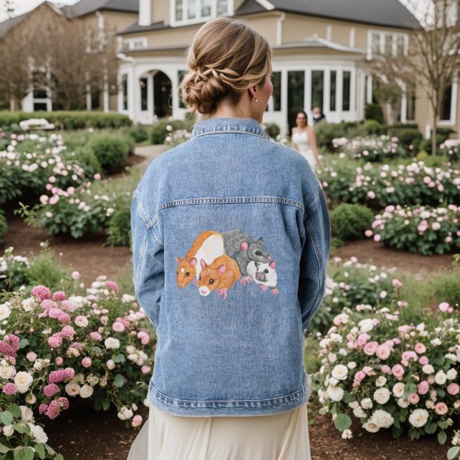 Rat Mischief denim jacket (Wedding Back)