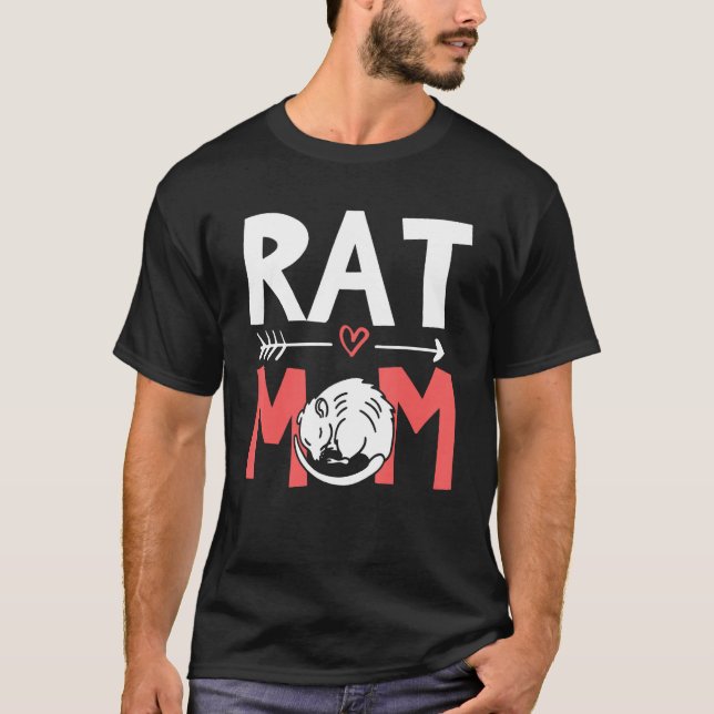 Rat Mom  Rat   Cute Rats Owner T-Shirt (Front)