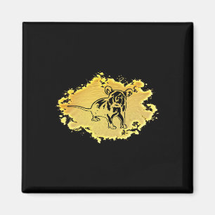Rat Motif Rodent Cute Rat In Hand Cheese Pet Anima Magnet