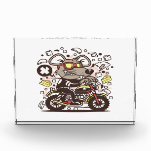Rat Motocrosser Photo Block