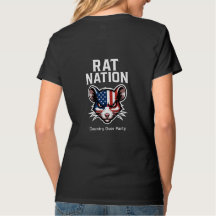 Rat Nation Country over party womans T-shirt