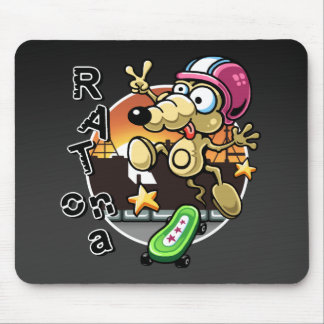 Rat on a Skateboard Mousepad