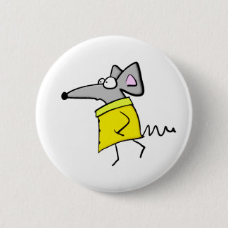 Rat on the Catwalk 6 Cm Round Badge