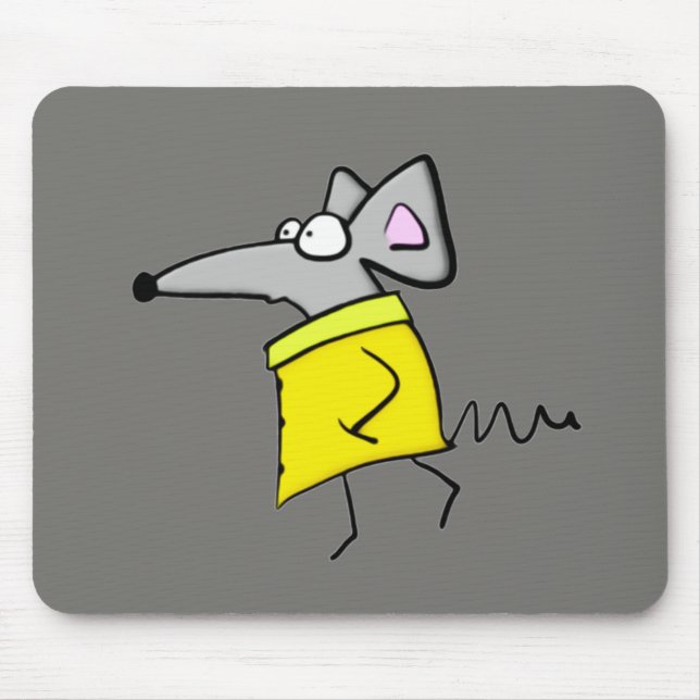 Rat on the Catwalk Mouse Pad (Front)