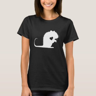 Rat Owner Rat Heart Love Rodent Rat Lover Mouse An T-Shirt