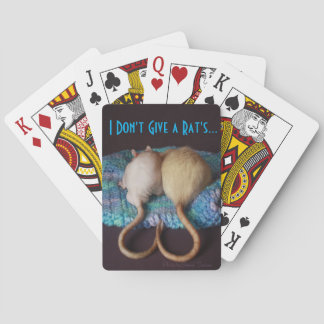Rat Playing Cards - I don't give a rat's...