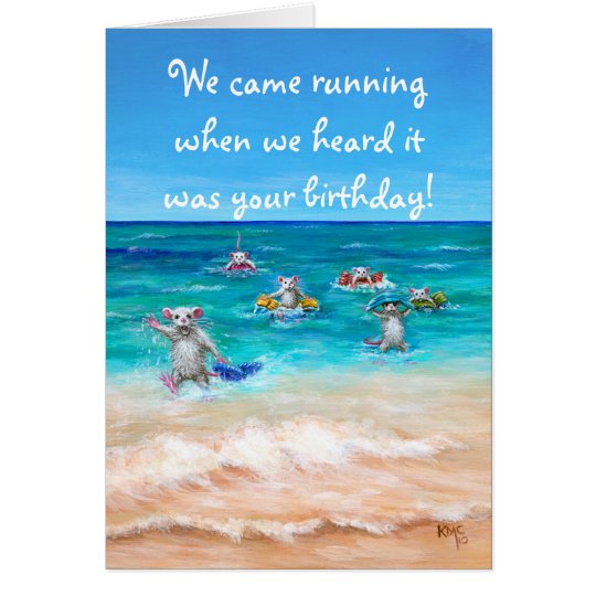 Rat Race Birthday Greeting Card