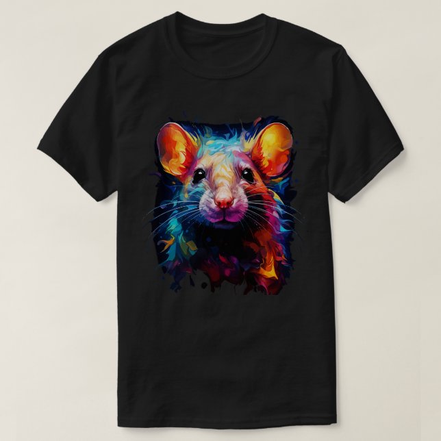Rat Rainbow T-Shirt (Design Front)