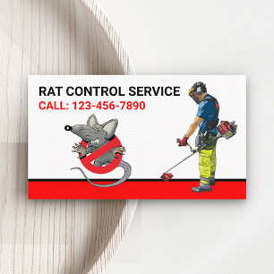 Rat Removal Professional Pest Control Service Business Card