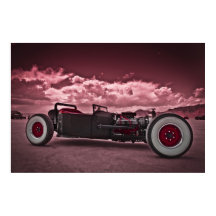 Rat Rod at Bonneville Poster